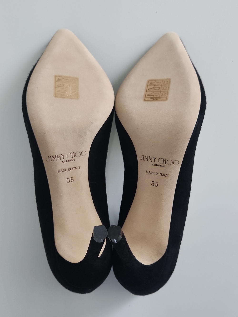 Jimmy Choo Romy 85mm Black Suede Pointed Pumps - Picture 10 of 15